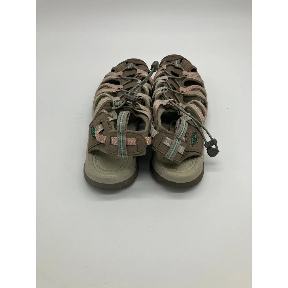 Keen Whisper Tan Pink Waterproof Hiking Sandals Womens Size 11 Sport Water Shoes